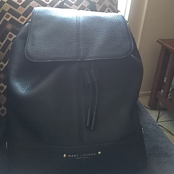 Marc Jacobs Black leather backpack